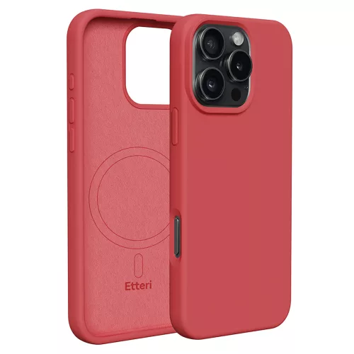 Etteri Silicone Mag case iPhone 16 Pro Max 6,9" tok, piros