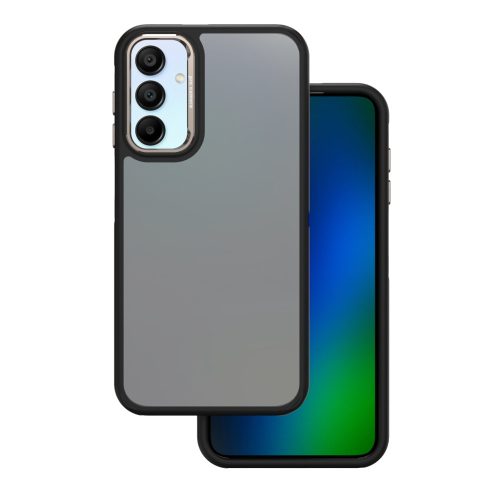 Crystal tok, fekete case Samsung Galaxy A15 4G / A15 5G tok, szürke