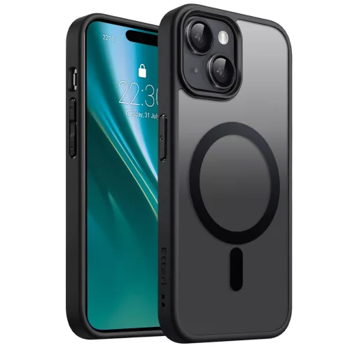 Etteri Matt Mag case iPhone 13 6,1" tok, fekete