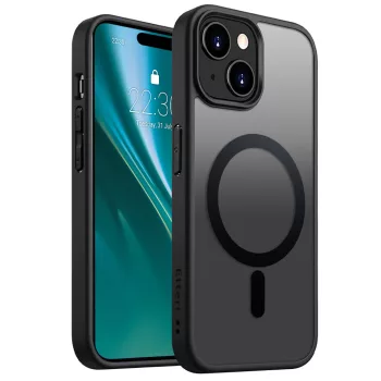 Etteri Matt Mag case iPhone 15 6,1" tok, fekete