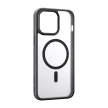 Etteri Matt Mag case iPhone 16 Plus MagSafe matt hátlap, tok, fekete-átlátszó