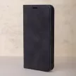 Smart Suede iPhone 16 Plus oldalra nyíló tok, fekete
