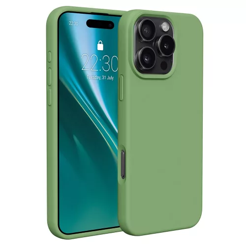 Etteri Silicone case iPhone 16 Pro 6,3" tok, zöld