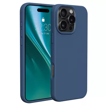   Etteri Silicone case iPhone 16 Pro 6,3" tok, sötétkék