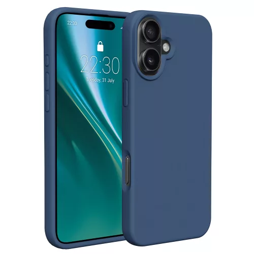 Etteri Silicone case iPhone 16 Plus 6,7" tok, sötétkék