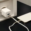 Forever TC-08-20AC GaN PD QC hálózati töltő 1x USB-C 1x USB 20W, fehér