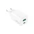 Forever TC-08-45AC GaN PD QC hálózati töltő 1x USB-C 1x USB 45W, fehér