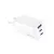 Forever TC-08-65ACC GaN PD QC hálózati töltő 2x USB-C 1x USB 65W, fehér