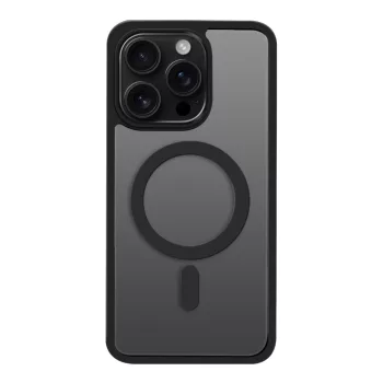 Satin Matt Mag iPhone 16 Pro Max tok, fekete