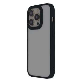 Satin Elegant Matt iPhone 16 Pro Max cover tok, fekete