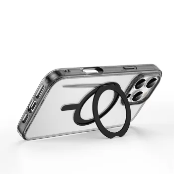   WIWU Magsafe iShield Ultra case iPhone 16 Pro 6,3" átlátszó tok, fekete MCC-201