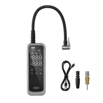   XO wheel pump CZ018 universal 5000mAh wireless, autós légkompresszor, fekete