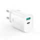 XO hálózati töltő CE29 PD 20W 1x USB-C 1x USB, fehér