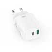 XO hálózati töltő CE29 PD 20W 1x USB-C 1x USB, fehér