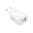 XO hálózati töltő CE29 PD 20W 1x USB-C 1x USB, fehér