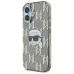 Karl Lagerfeld KLHCP16SHKLPKHK iPhone 16 6.1" IML Choupette Head Electroplated tok, fekete