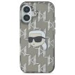Karl Lagerfeld KLHCP16SHKLPKHK iPhone 16 6.1" IML Choupette Head Electroplated tok, fekete