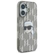 Karl Lagerfeld KLHCP16SHKLPKHK iPhone 16 6.1" IML Choupette Head Electroplated tok, fekete