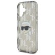 Karl Lagerfeld KLHCP16SHKLPKHK iPhone 16 6.1" IML Choupette Head Electroplated tok, fekete