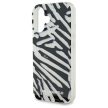 Karl Lagerfeld KLHCP16SHZBPKCCK iPhone 16 6.1" IML Zebra Pattern & Cord tok, fekete
