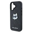 Karl Lagerfeld KLHCP16SPGKLCHPK iPhone 16 6.1" hardcase Monogram Choupette Head Pin tok, fekete