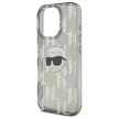 Karl Lagerfeld KLHCP16XHKLPKHK iPhone 16 Pro Max 6.9" tok, fekete IML Karl Head Electroplated