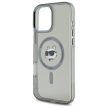 Karl Lagerfeld KLHMP16LHLSCHK iPhone 16 Pro 6.3" tok, fekete IML Metal Choupette Head MagSafe