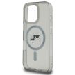 Karl Lagerfeld case iPhone 16 Pro 6,3" KLHMP16LHLSKCK Hard IML Metal Karl&Choupette Head MagSafe tok, fekete