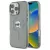 Karl Lagerfeld KLHMP16LHLSKIK iPhone 16 Pro 6.3" tok, fekete IML Metal Karl Head MagSafe