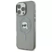 Karl Lagerfeld KLHMP16LHLSKIK iPhone 16 Pro 6.3" tok, fekete IML Metal Karl Head MagSafe