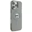 Karl Lagerfeld KLHMP16LHLSKIK iPhone 16 Pro 6.3" tok, fekete IML Metal Karl Head MagSafe