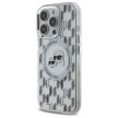Karl Lagerfeld case iPhone 16 Pro 6,3" KLHMP16LHMCKMHT tok, átlátszó Hard IML Monogram Karl&Choupette Head MagSafe