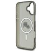 Karl Lagerfeld case iPhone 16 6,1" KLHMP16SHLSKCK Hard IML Metal Karl&Choupette Head MagSafe tok, fekete