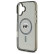 Karl Lagerfeld KLHMP16SHLSKIK iPhone 16 6.1" IML Metal Karl Head MagSafe tok, fekete