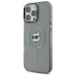 Karl Lagerfeld KLHMP16XHLSCHK iPhone 16 Pro Max 6.9" tok, fekete IML Metal Choupette Head MagSafe