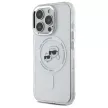 Karl Lagerfeld case iPhone 16 Pro Max 6,9" KLHMP16XHLSKCH Hard IML Metal Karl&Choupette Head MagSafe tok, fehér