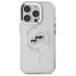 Karl Lagerfeld case iPhone 16 Pro Max 6,9" KLHMP16XHLSKCH Hard IML Metal Karl&Choupette Head MagSafe tok, fehér