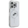 Karl Lagerfeld case iPhone 16 Pro Max 6,9" KLHMP16XHLSKCH Hard IML Metal Karl&Choupette Head MagSafe tok, fehér