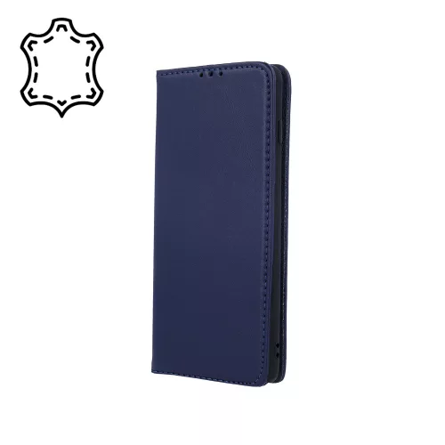 Genuine Leather Smart Pro Samsung Galaxy A36 5G tok, sötétkék