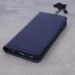 Genuine Leather Smart Pro Samsung Galaxy A36 5G tok, sötétkék