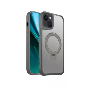 Etteri Matt Mag Ring case iPhone 13 6,1" tok, szürke