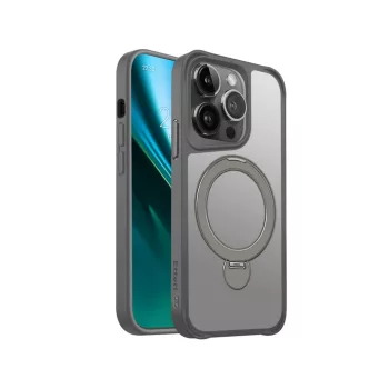   Etteri Matt Mag Ring case iPhone 14 Pro 6,1" tok, szürke