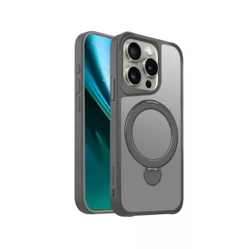   Etteri Matt Mag Ring case iPhone 15 Pro 6,1" tok, szürke