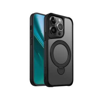   Etteri Matt Mag Ring case iPhone 14 Pro 6,1" tok, fekete