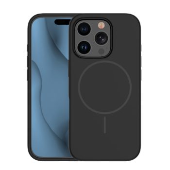 Silicone Thin Mag case iPhone 13 Pro 6,1" tok, fekete