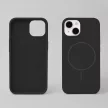 Silicone Thin Mag case iPhone 14 6,1" tok, fekete