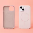 Silicone Thin Mag case iPhone 15 Pro Max 6,7" tok, rózsaszín
