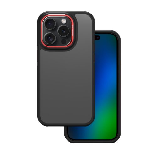 Crystal tok, fekete case Xiaomi Redmi Note 14 Pro 5G (Global) / Redmi Note 14 Pro Plus 5G (Global) tok, piros