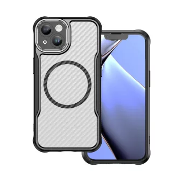 Defender Carbon Mag case iPhone 13 6,1" tok, fekete