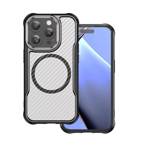 Defender Carbon Mag case iPhone 16 Pro 6,3" tok, fekete